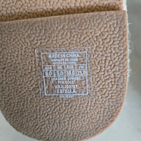 Women's Roxy Estella Orange Peel Sandals Size 8 Tan Espadrille Slides - Picture 8 of 12